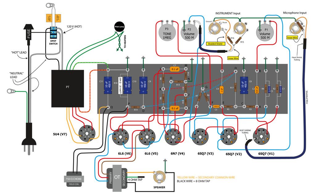 Guitar Amp Wiring Diagrams